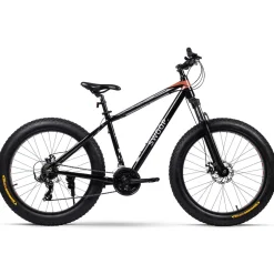Maastopyörä Swoop Fatbike Adventurer, 26x4", 21 vaihdetta, musta
