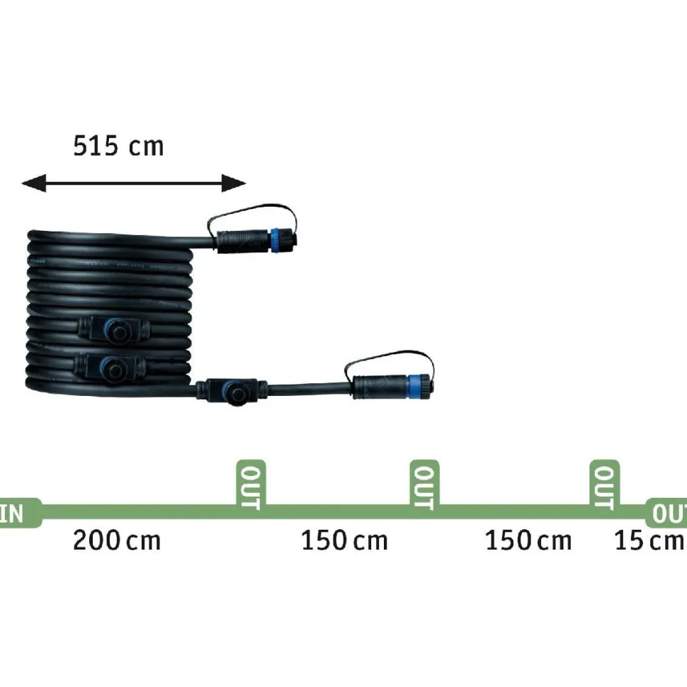 Maavalaisinsarja Paulmann Plug & Shine Ø70mm 3-osainen teräs