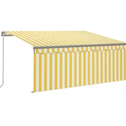 Manuaalisesti kelattava markiisi verhoilla 3x2,5 m kerma