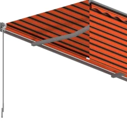 Manuaalisesti kelattava markiisi verhoilla 3x2,5 m kerma