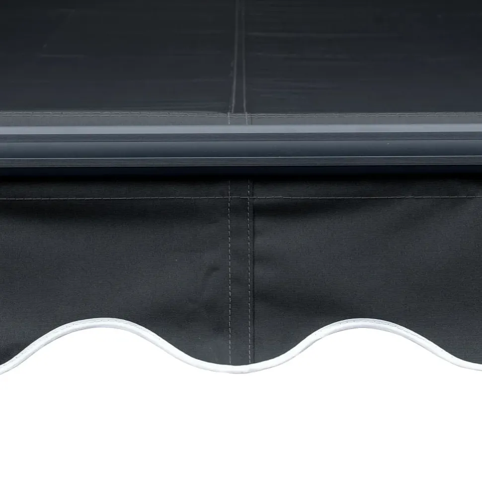 Manuaalisesti sisäänkelattava markiisi LEDillä 350x250 cm kermanvalkoinen
