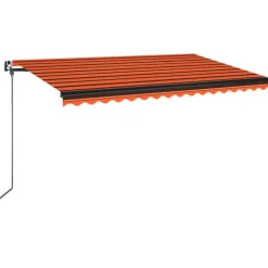 Manuaalisesti sisäänkelattava markiisi 1 300x250 cm sininen/valkoinen