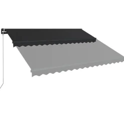 Manuaalisesti sisäänkelattava markiisi 1 300x250 cm sininen/valkoinen