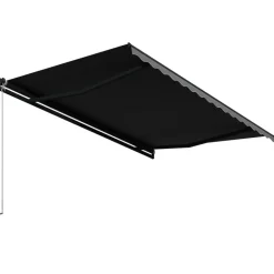 Manuaalisesti sisäänkelattava markiisi 1 300x250 cm sininen/valkoinen