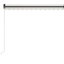 Manuaalisesti sisäänkelattava markiisi 1 300x250 cm sininen/valkoinen