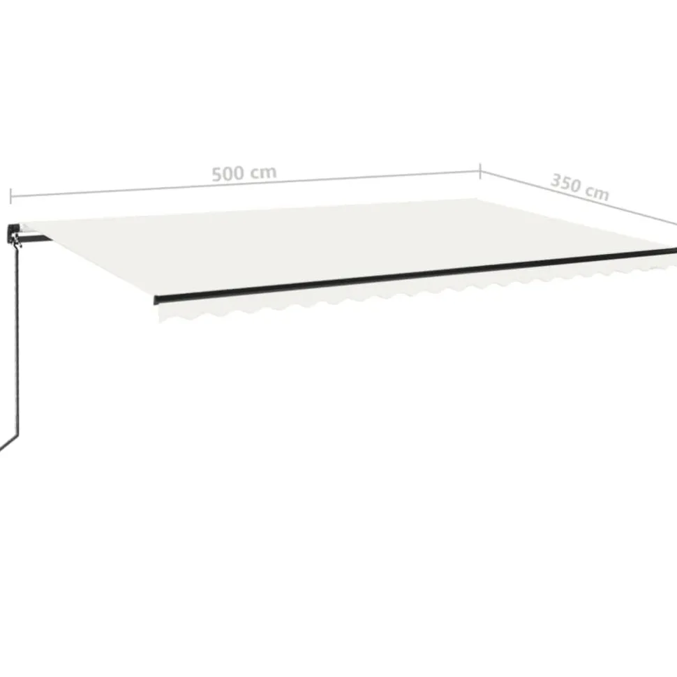 Manuaalisesti sisäänkelattava markiisi 1 300x250 cm sininen/valkoinen