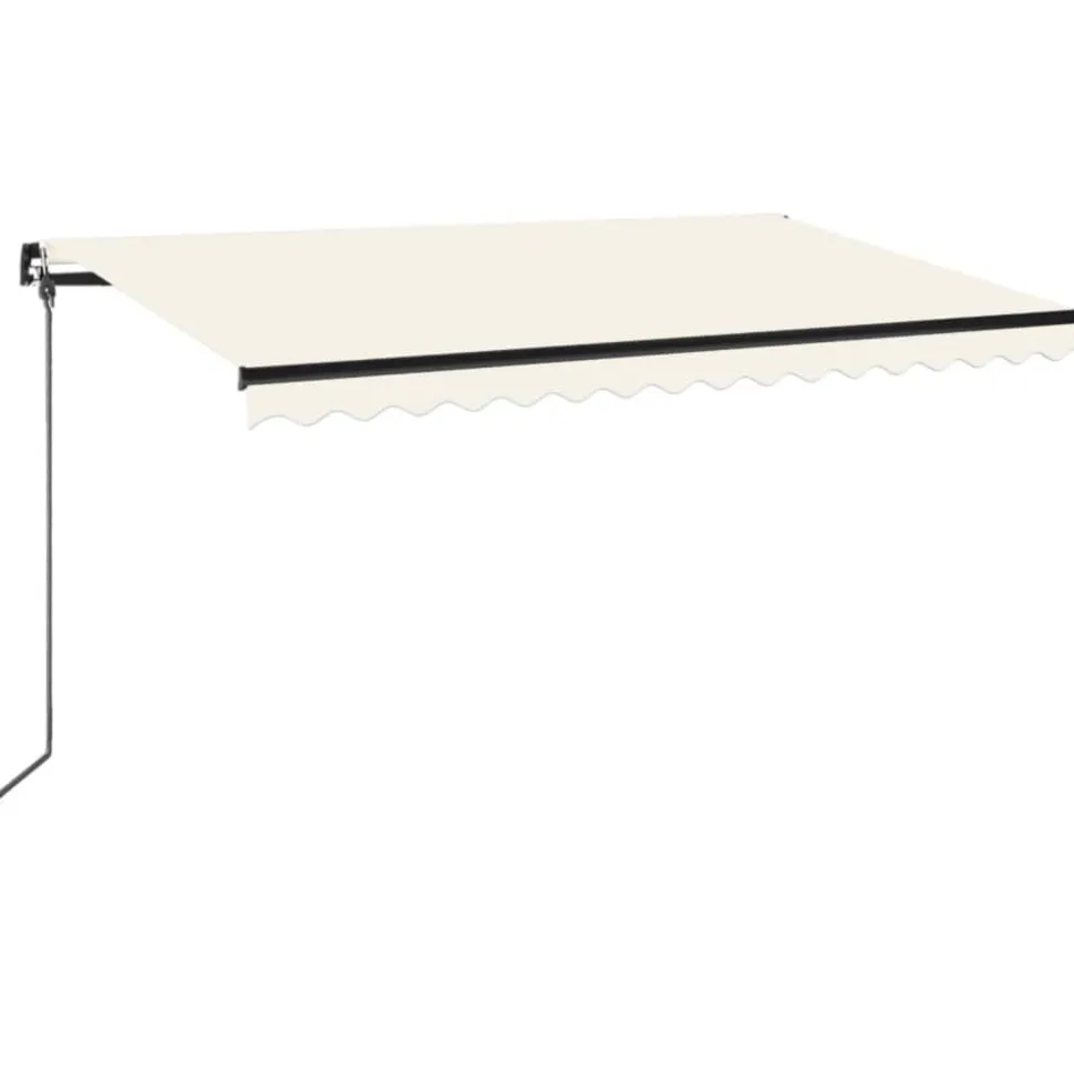 Manuaalisesti sisäänkelattava markiisi 1 300x250 cm sininen/valkoinen