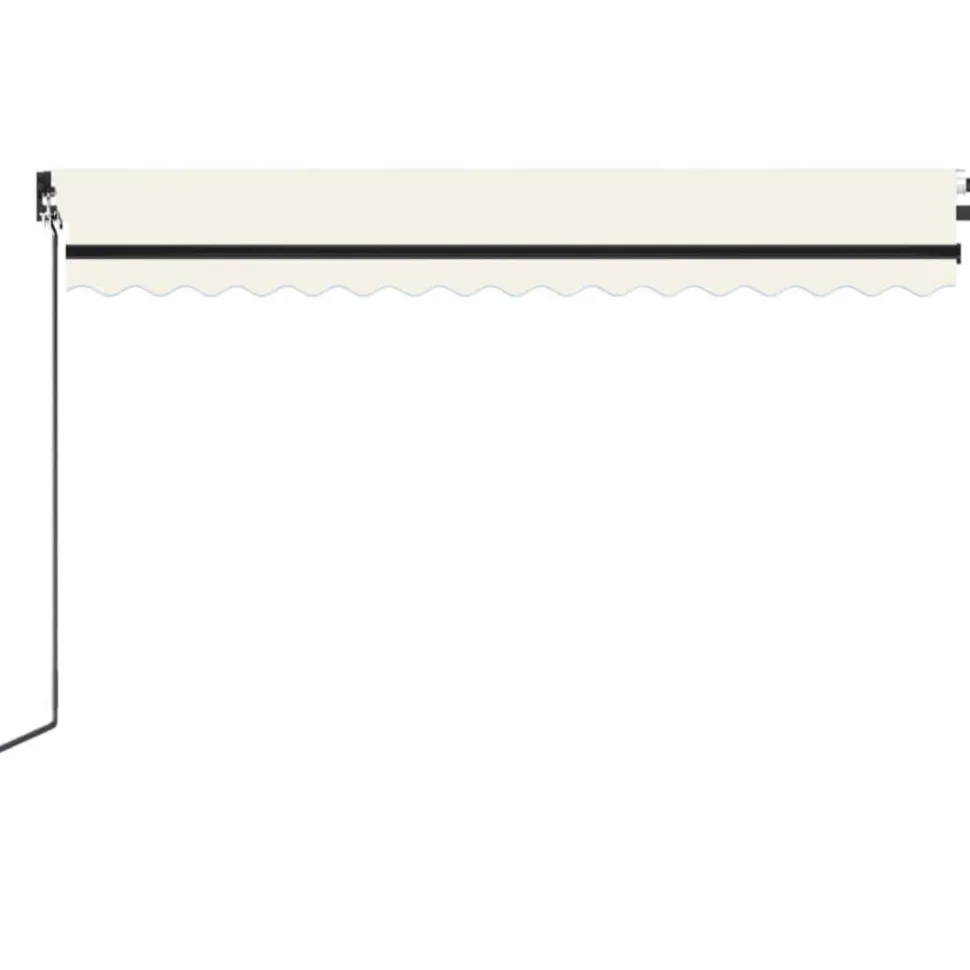 Manuaalisesti sisäänkelattava markiisi 1 300x250 cm sininen/valkoinen