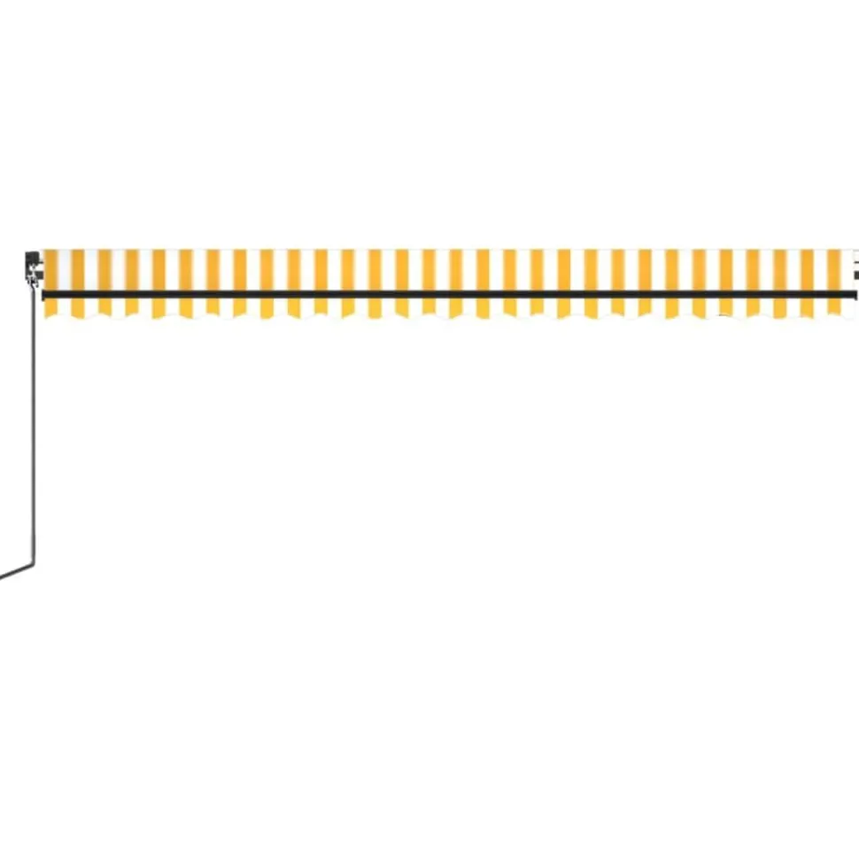 Manuaalisesti sisäänkelattava markiisi 1 300x250 cm sininen/valkoinen