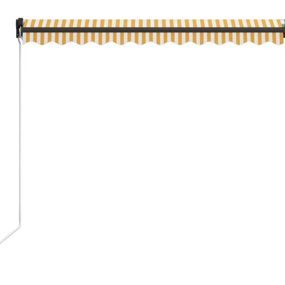 Manuaalisesti sisäänkelattava markiisi 1 300x250 cm sininen/valkoinen