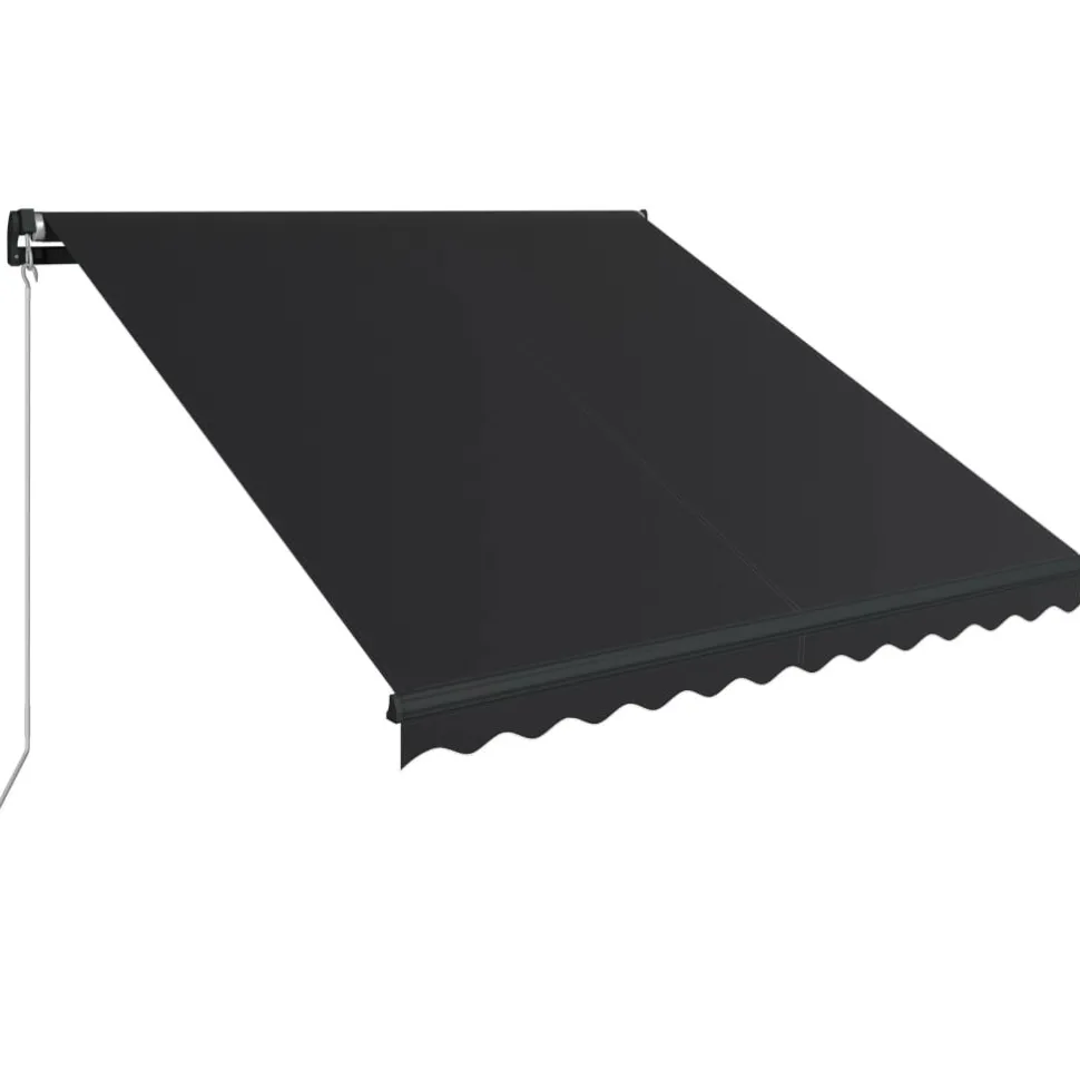 Manuaalisesti sisäänkelattava markiisi 1 300x250 cm sininen/valkoinen