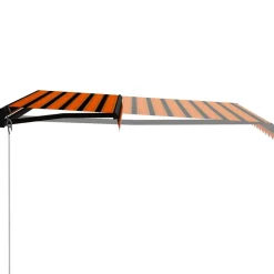 Manuaalisesti sisäänkelattava markiisi 1 300x250 cm sininen/valkoinen