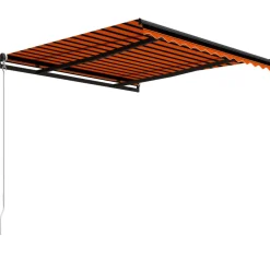 Manuaalisesti sisäänkelattava markiisi 1 300x250 cm sininen/valkoinen
