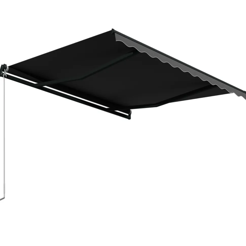 Manuaalisesti sisäänkelattava markiisi 1 300x250 cm sininen/valkoinen