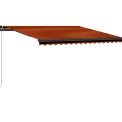 Manuaalisesti sisäänkelattava markiisi 1 300x250 cm sininen/valkoinen