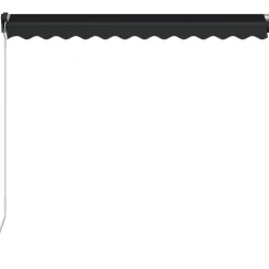Manuaalisesti sisäänkelattava markiisi 1 300x250 cm sininen/valkoinen
