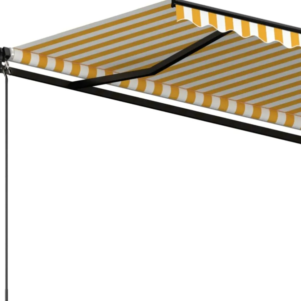 Manuaalisesti sisäänkelattava markiisi 1 300x250 cm sininen/valkoinen