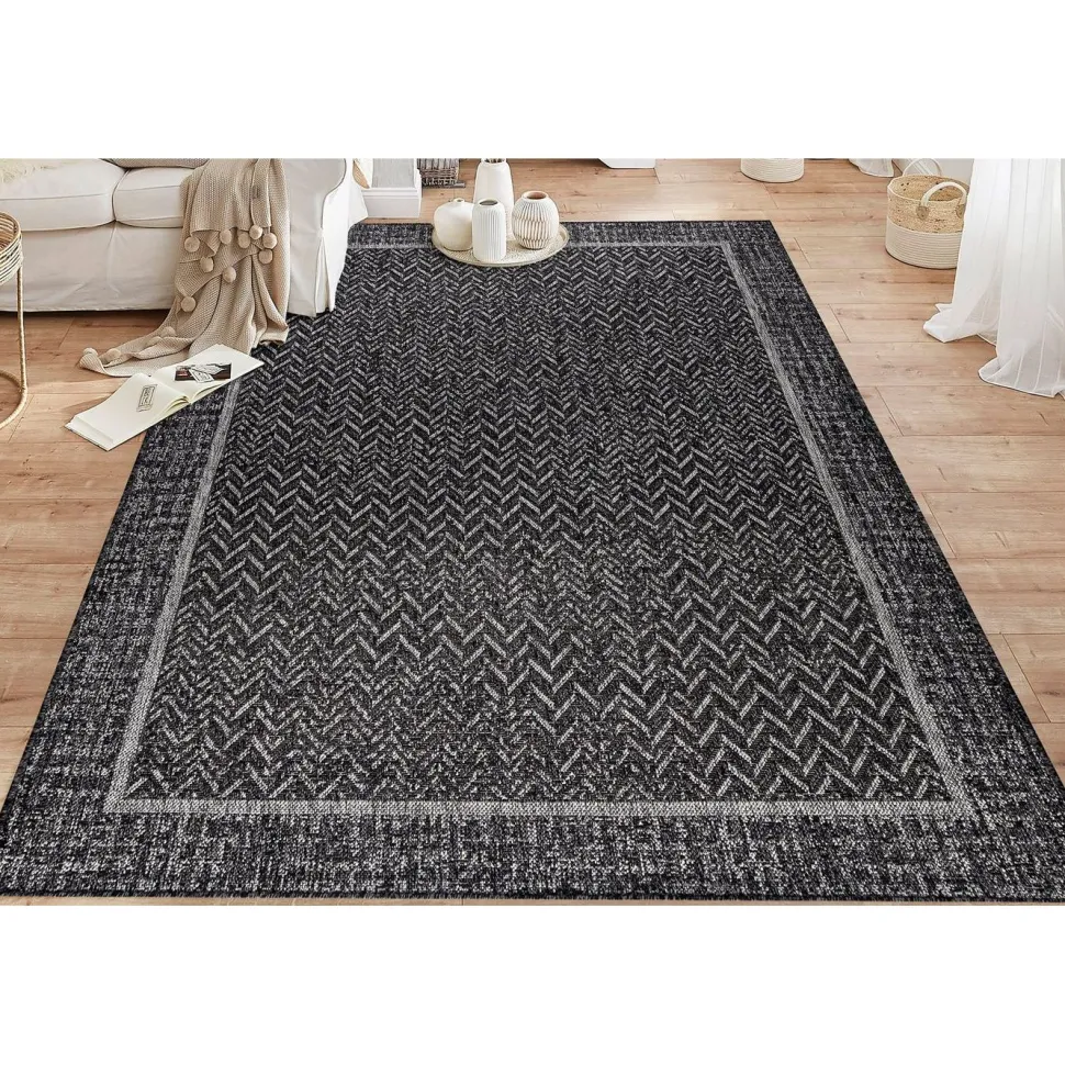 Matto Linento Ermioni 80x150 cm antrasiitti