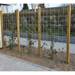 Metalliverkkopaneeliaidan lisäosa Hortus musta sis, tolppa paneeli ja kiinnikkeet