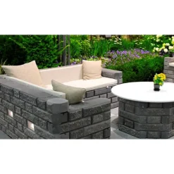 Muurikivi Rudus Aitakivi peruspari 560x200x100 mm sileä musta