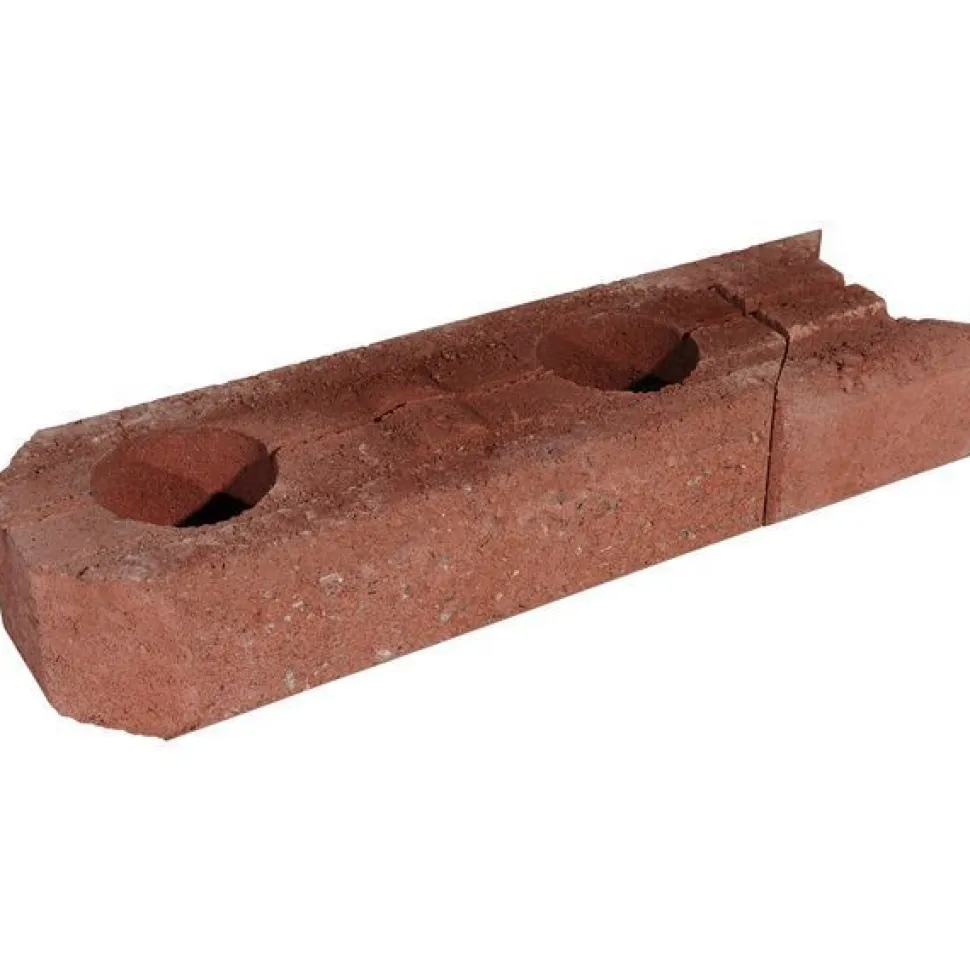 Muurikivi Rudus Aitakivi peruspari 560x200x100 mm sileä punainen