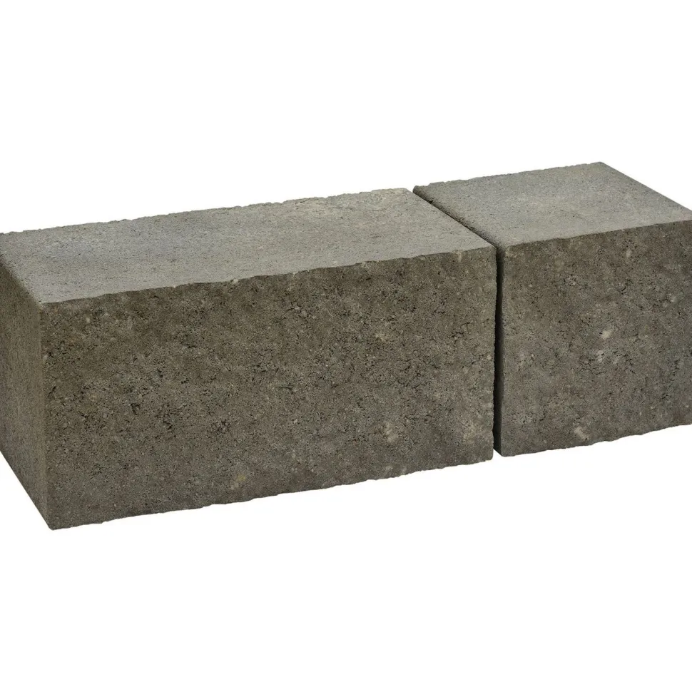 Muurikivi Rudus Antikko 330x165x165 mm profiloitu mustaharmaa