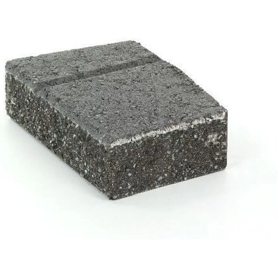 Muurikivi Rudus Muurikko kulmakivi 352x235x100 mm sileä musta