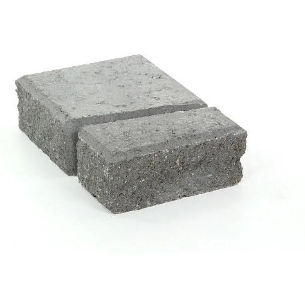 Muurikivi Rudus Muurikko päätypari 100 mm sileä harmaa
