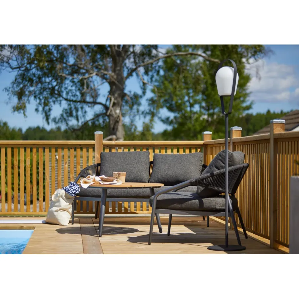 Nojatuoli ulos Hillerstorp Ekeryd, harmaa 2kpl/pkt