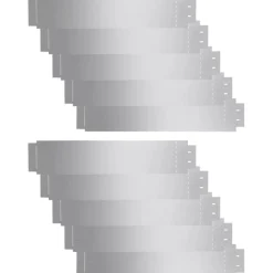 Nurmikkoaita 10kpl galvanoitu teräs 100x20cm