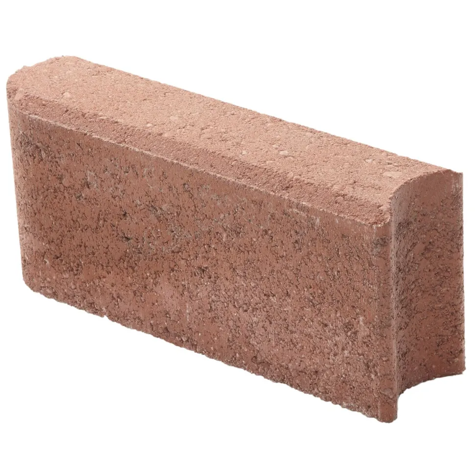 Nurmikon reunakivi Lakka 300x135x80 mm punainen