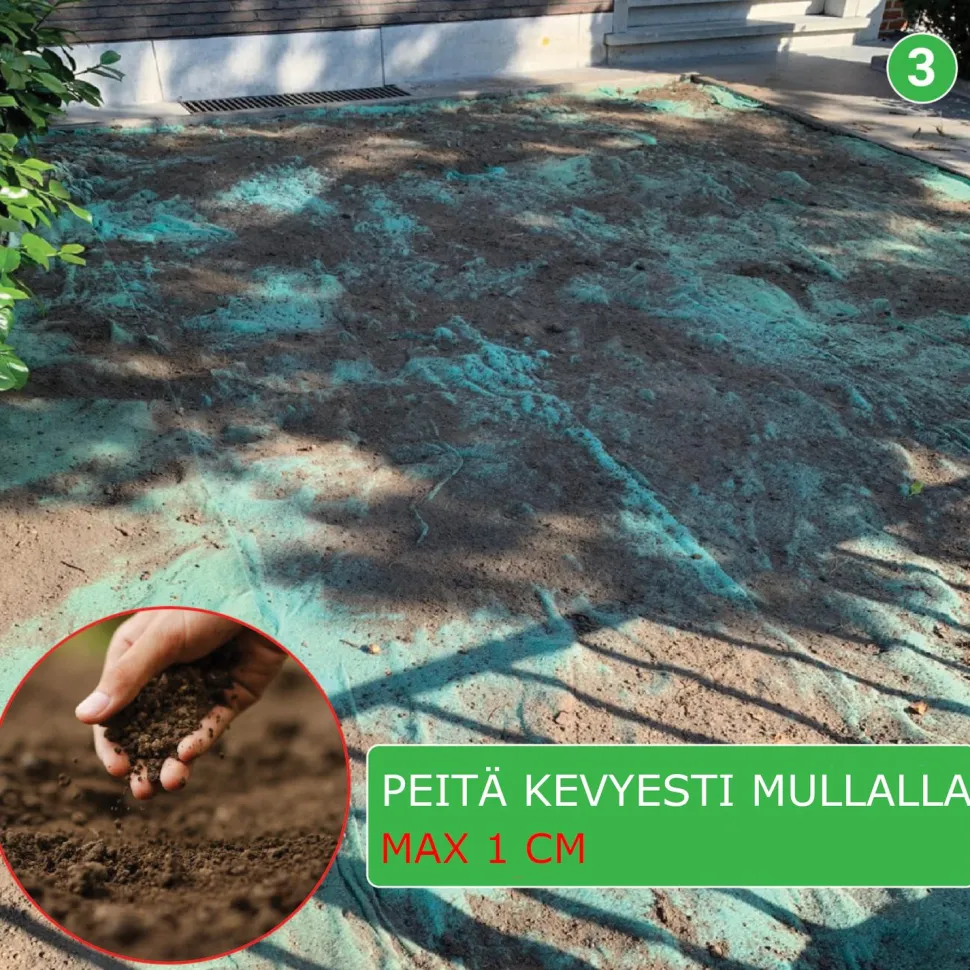 Nurmikon siemenmatto Turfquick Extra Grön, 10 m²