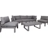 Oleskeluryhmä Home4you Fluffy, 5-istuttava, harmaa