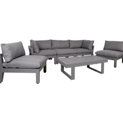 Oleskeluryhmä Home4you Fluffy, 5-istuttava, harmaa