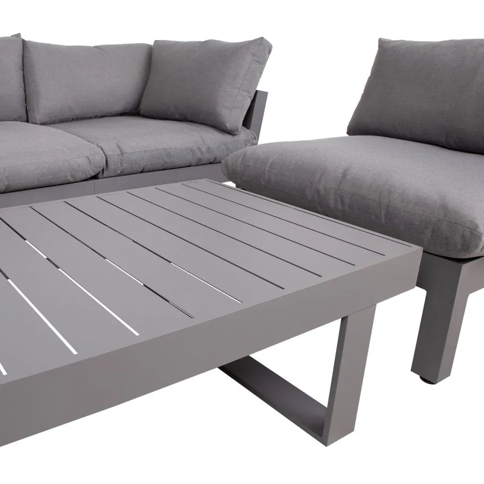 Oleskeluryhmä Home4you Fluffy, 5-istuttava, harmaa