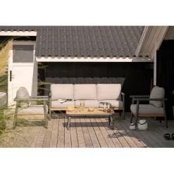 Oleskeluryhmä House Nordic Comillas, 5-istuttava, pehmusteilla, harmaa