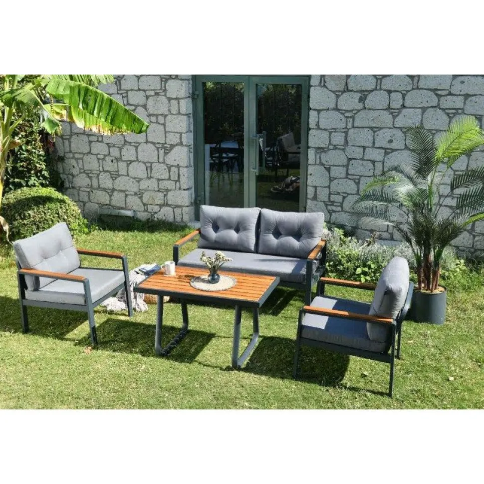 Oleskeluryhmä Linento Garden Tivoli, 4-istuttava, harmaa
