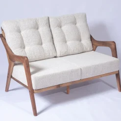 Oleskeluryhmä Linento Garden Walnut, 4-istuttava, kerma
