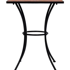 3-osainen mosaiikkibistrosarja 89x60x60 cm keraamiset laatat terrakotta
