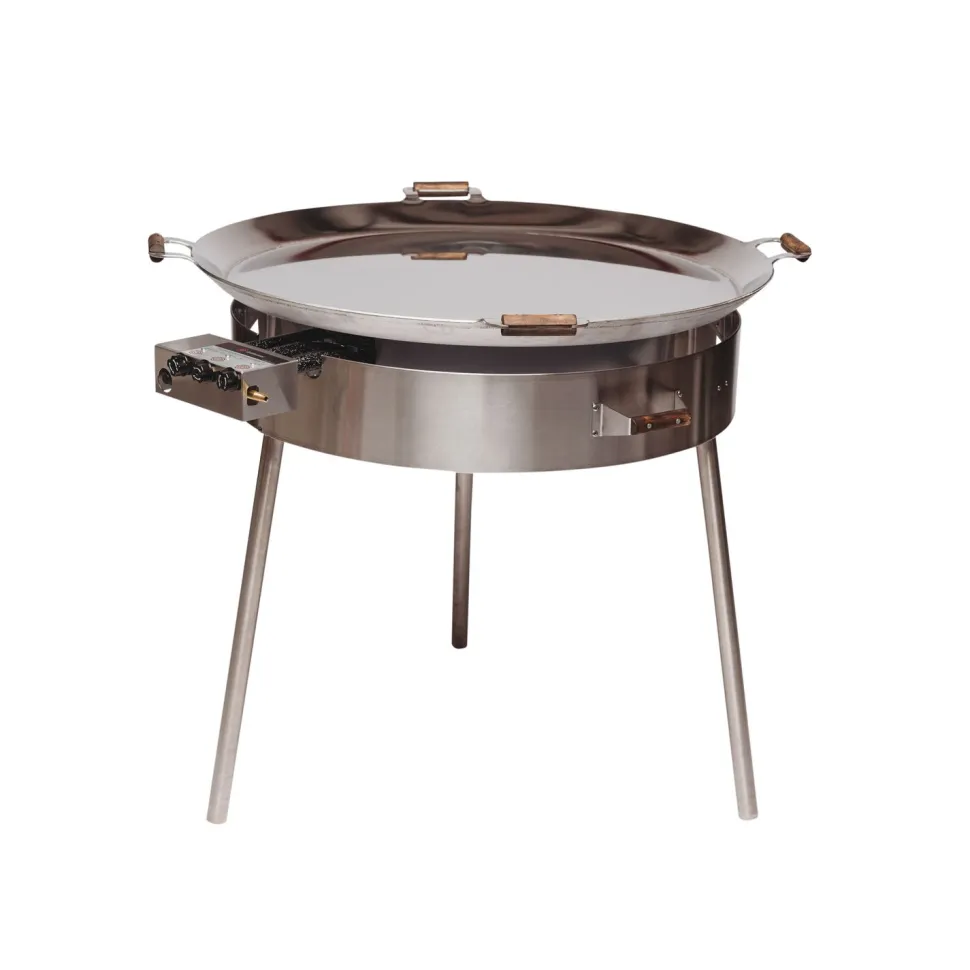 Paellasetti GrillSymbol PRO-960-INOX Ø 96 cm B-600 kaasupoltin säädinletkusetti teräs