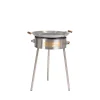 Paellasetti GrillSymbol PRO-580-INOX Ø58 cm D-400 kaasupoltin säädinletkusetti teräs