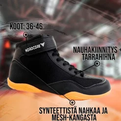 Painikengät Nordcore Core, musta, eri kokoja