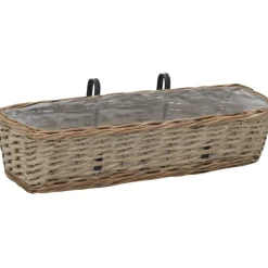 Parveke kukkalaatikko 2 kpl paju pe-vuori 60 cm