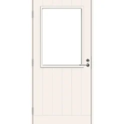 Parvekeovi Swedoor Balcony Eco Brahms 9x21 W12 karmi 130mm valkoinen vasenkätinen