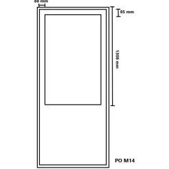 Parvekeovi Timburg PO 14 9-10x21 karmi 115 mm valkoinen