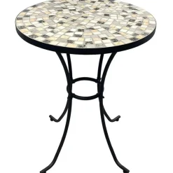 Parvekepöytä Hillerstorp Glimminge, Ø60cm, musta/mosaiikki