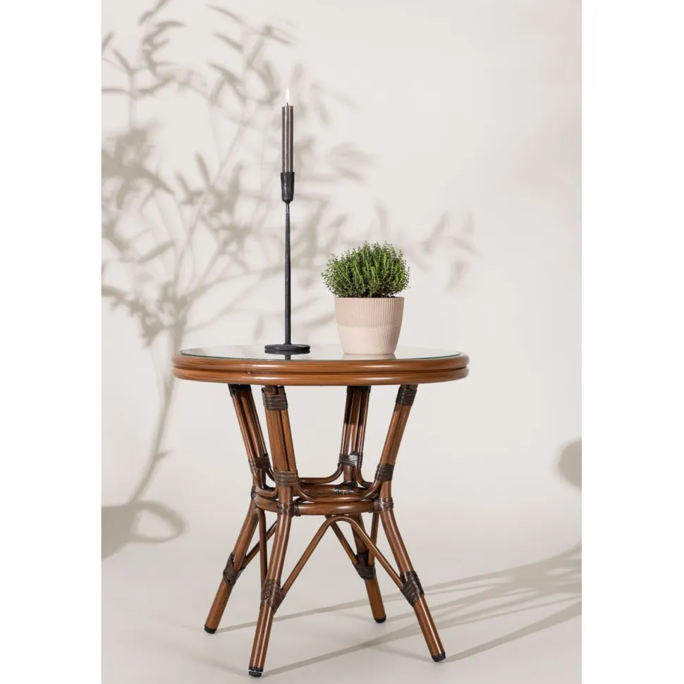 Parvekepöytä Venture Home Sagres, ø60cm, ruskea