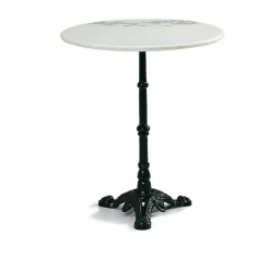 Parvekepöytä Hillerstorp Krögaren, Ø60cm, marmori/musta