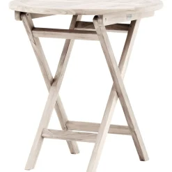 Parvekepöytä Venture Home Kenya, ø70cm, vaalea puu
