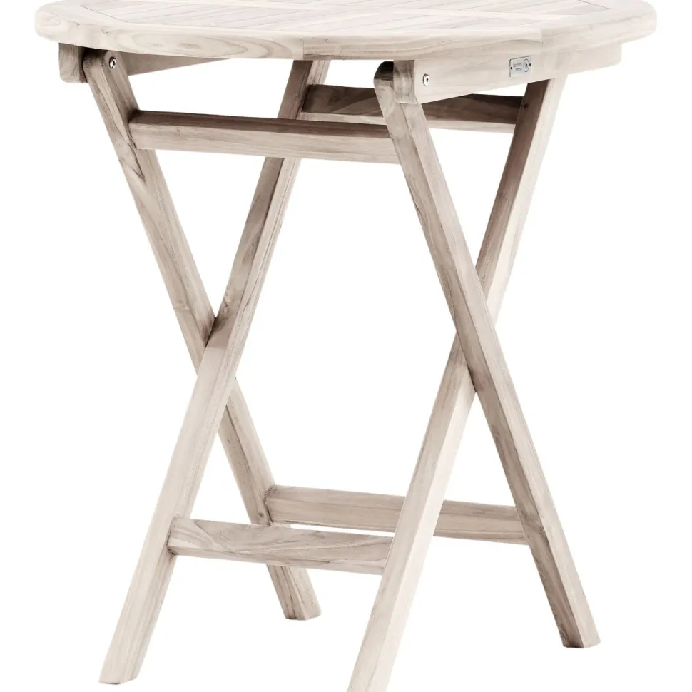 Parvekepöytä Venture Home Kenya, ø70cm, vaalea puu
